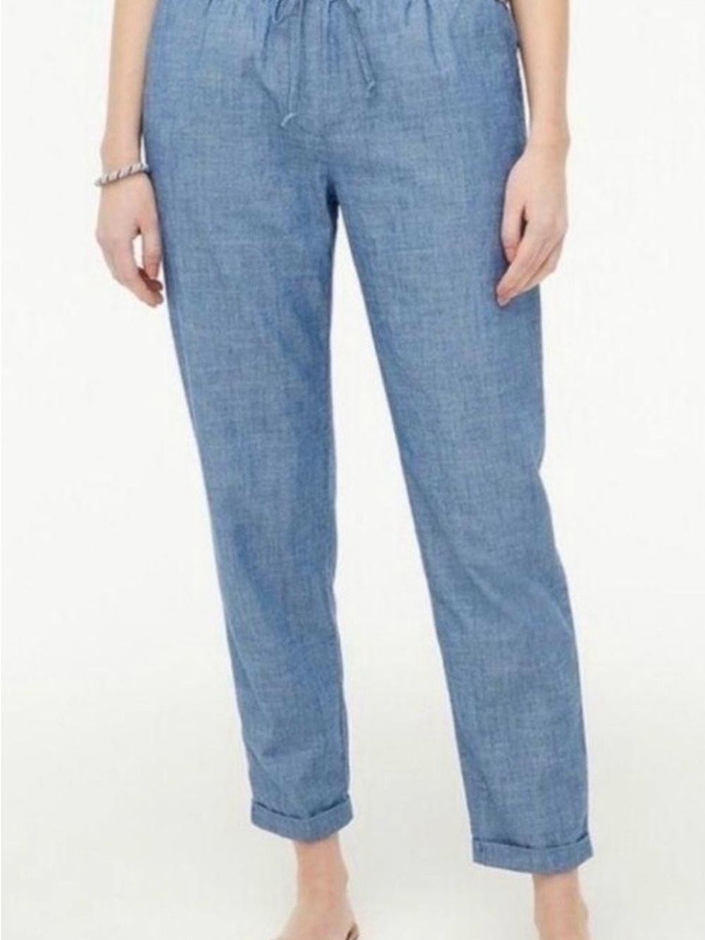 J. Crew Chambray Ankle Pants - Size 8